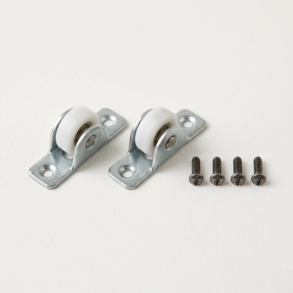 Drawer Slide Rail Repair Kit | Easy Roller Replacement & Mounting Screws to Fix Sticking or Off-Track Drawers | DIY Hardware Fix