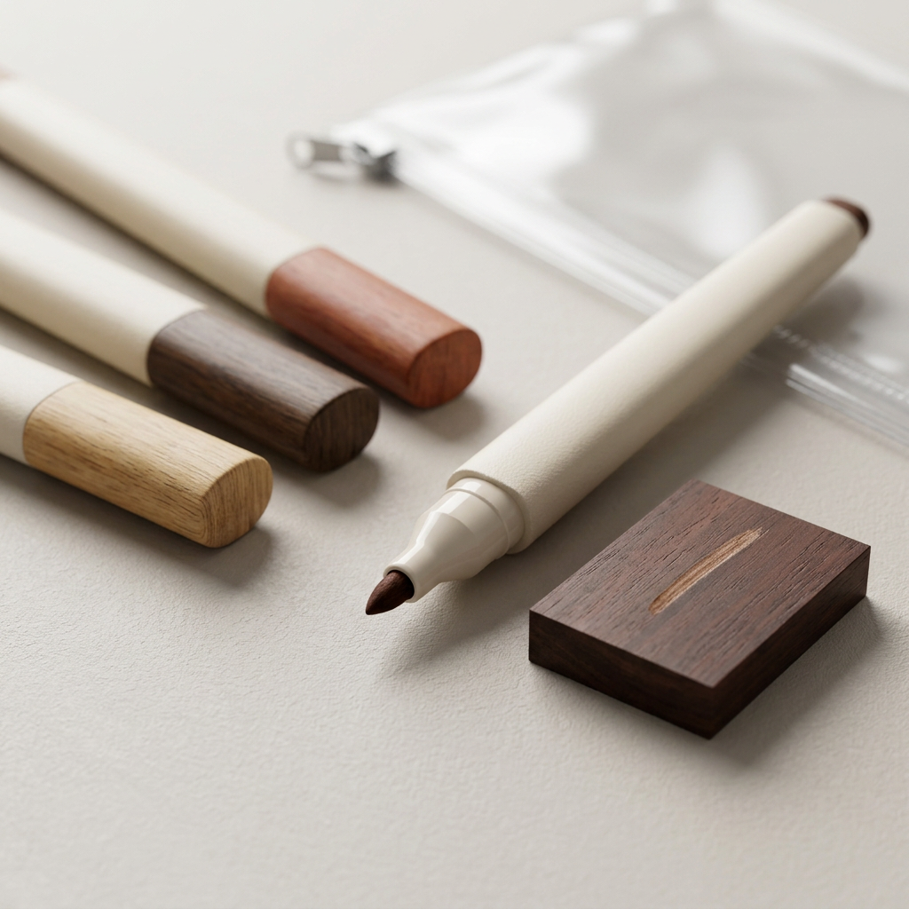 Wood Furniture Scratch Repair Pen Set | Touch-Up Markers for Scratches, Scuffs & Chips on Wood Furniture & Floors | DIY Refinish Repair Tool
