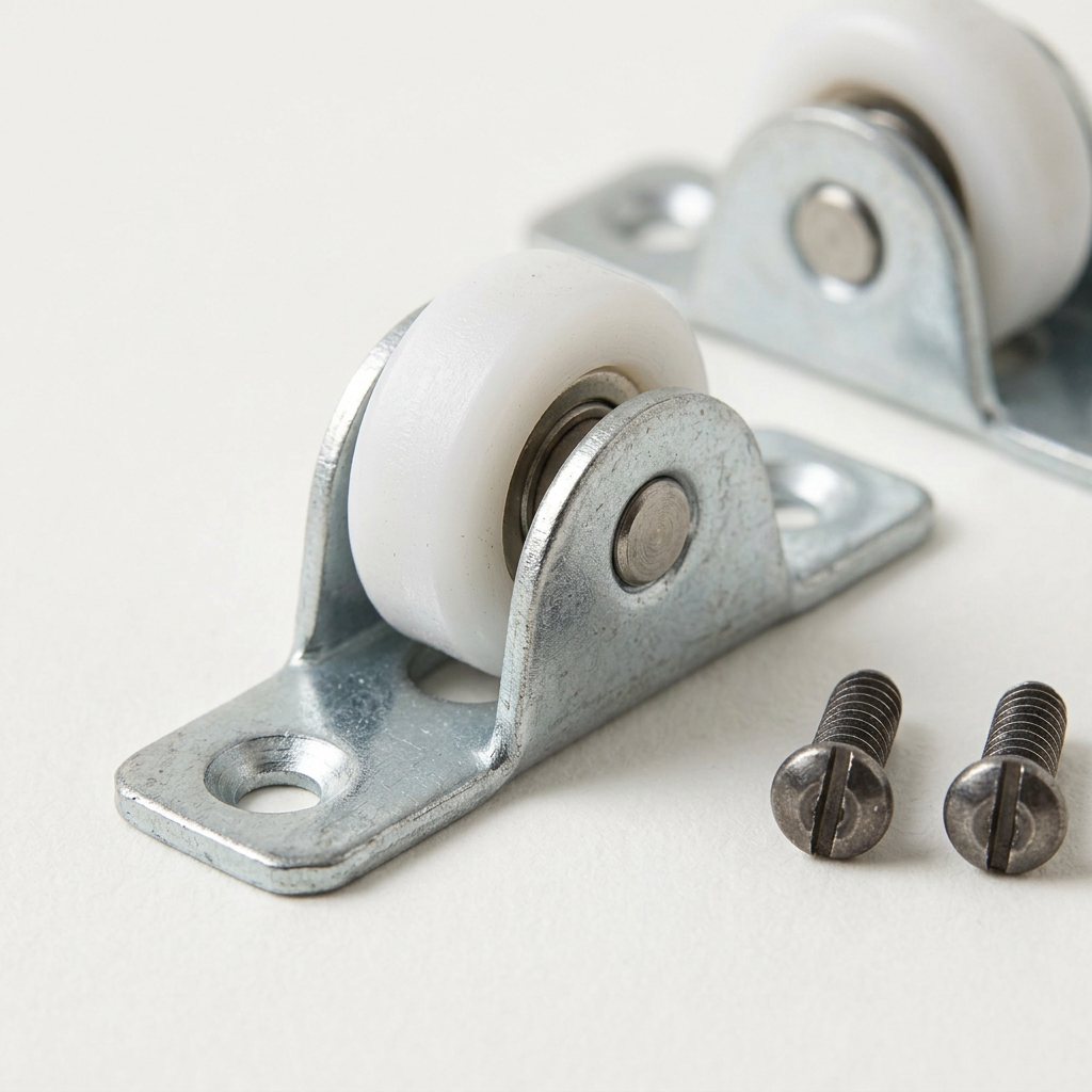 Drawer Slide Rail Repair Kit | Easy Roller Replacement & Mounting Screws to Fix Sticking or Off-Track Drawers | DIY Hardware Fix