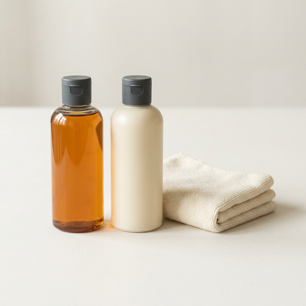Furniture Rejuvenating Oil & Polish Kit | Lemon-Scented Conditioner + Soft Cloth to Refresh Tired Wood | Non-Toxic Lightweight Care