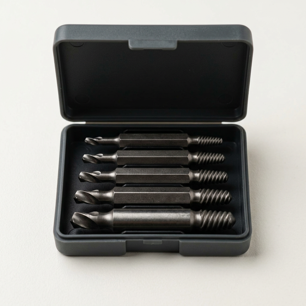 Screw Extractor & Stripped Hole Repair Tool | Reverse-Drill Bit Set to Remove Broken Screws & Re-Thread Loose Fittings | Pocket Repair Tools