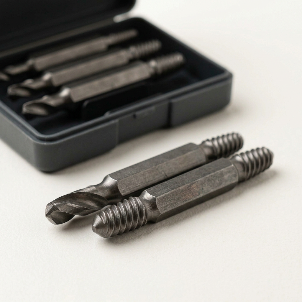 Screw Extractor & Stripped Hole Repair Tool | Reverse-Drill Bit Set to Remove Broken Screws & Re-Thread Loose Fittings | Pocket Repair Tools