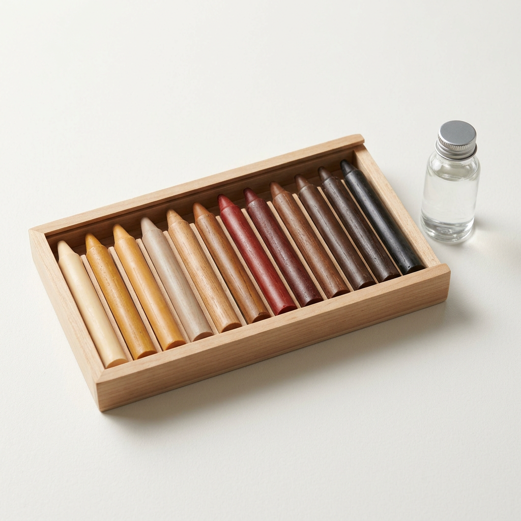 Wood Floor Scratch Concealer Kit | Blendable Crayons & Seal for Deep Scratches on Hardwood & Laminate Floors | Easy Walk-On Repair